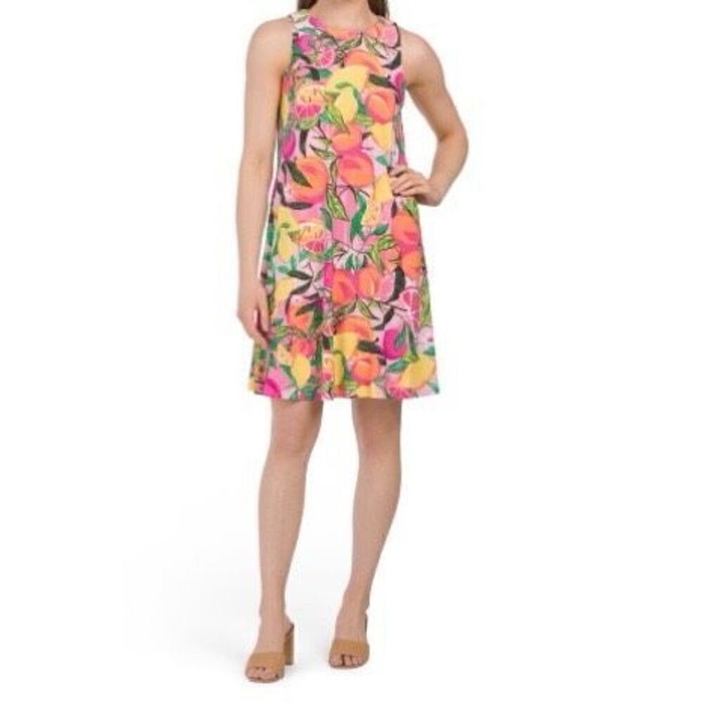 Pappagallo‎ Peachy Keen Bright Dress | S